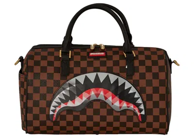 Pre-owned Sprayground Men's  Sip Lenticular Chomp Duffle In Brown
