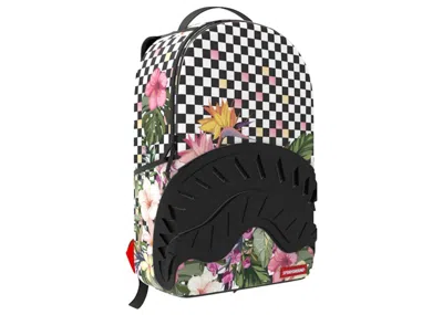 Pre-owned Sprayground Miami Fauna Backpack In Black/white In Multi