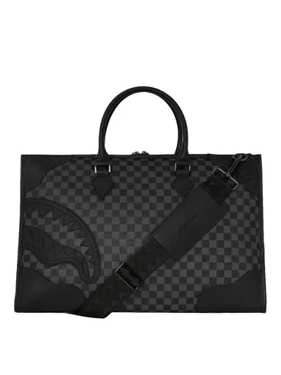 Sprayground Midnight Chateau Pyramid Duffle In Black