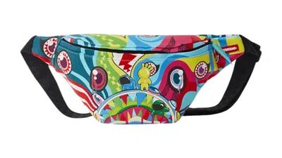 Pre-owned Sprayground Mind Trip Savvy Crossbody In Multi