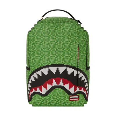 Pre-owned Sprayground Minecraft Creeper Shark Backpack 'multicolor' | Multi-color | Men's Size Onesize