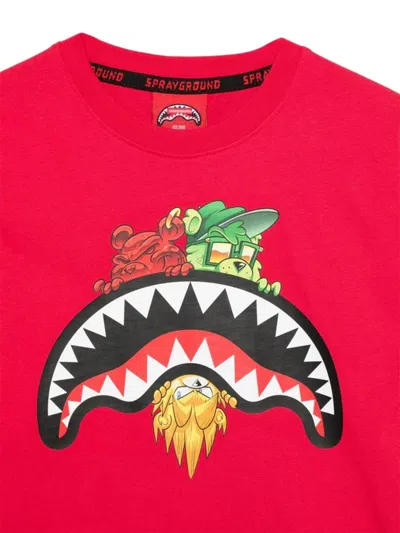 Sprayground Mini Sharks In Paris Characters Sneakin T-shirt In Multicolour