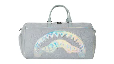 Pre-owned Sprayground Mirashaku Iridescent Quilt Duffle In Multi