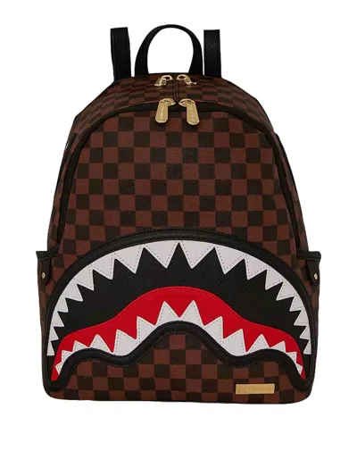 Sprayground Brown Tooth Sharks In Paris Backpack
