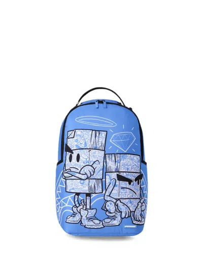 Sprayground Money Boys Too Cool For Cool Backpack In Blue