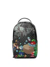 Sprayground Money-print Backpack In Black