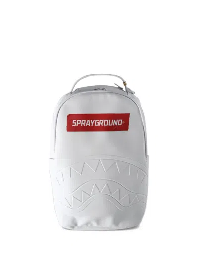 Sprayground Money Trick Dlxsv Logo-patch Backpack In White