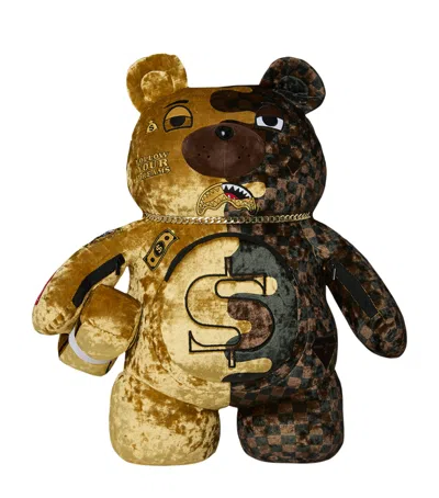 Sprayground Moneybear Backpack In Gold
