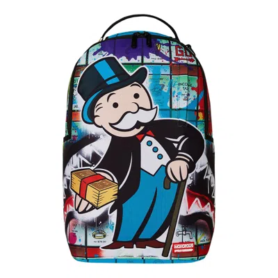 Pre-owned Sprayground Monopoly Money Moves Backpack 'multicolor' | Multi-color | Men's Size Onesize