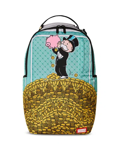 Sprayground Kids' Monopoly Money Pile Backpack In Brown