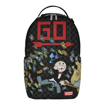 Pre-owned Sprayground Monopoly Wheel Barrel Backpack 'multicolor' | Multi-color | Men's Size Onesize