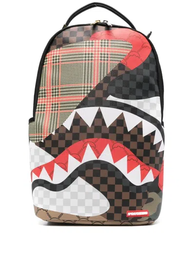 Sprayground Motif Mayhem Backpack In Brown