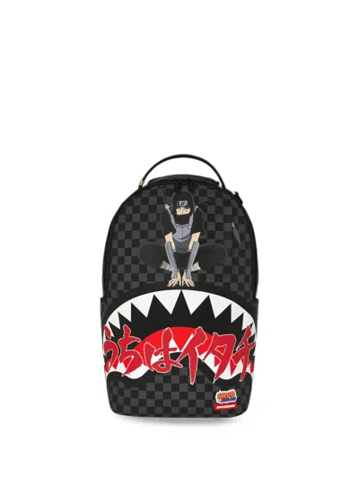 Sprayground Kids' Naruto Itachi Prowl Checkered Backpack In Black