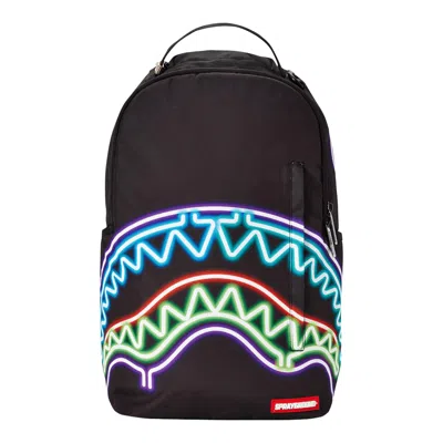 Pre-owned Sprayground Neon Shark Backpack 'multicolor' | Multi-color | Men's Size Onesize