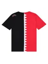 Sprayground Kids Shark Panel Logo T-shirt In Multi