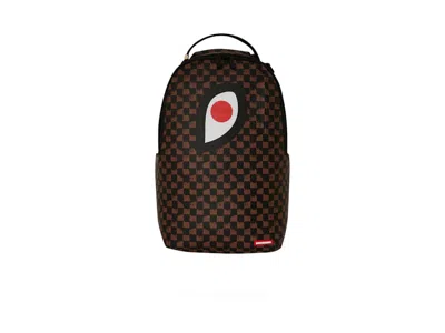 Pre-owned Sprayground One Eye Check Backpack In Brown