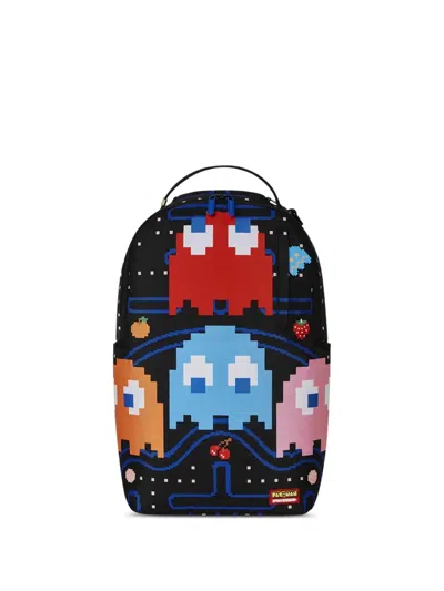 Sprayground Pac-man Ghost Gang Backpack In Black