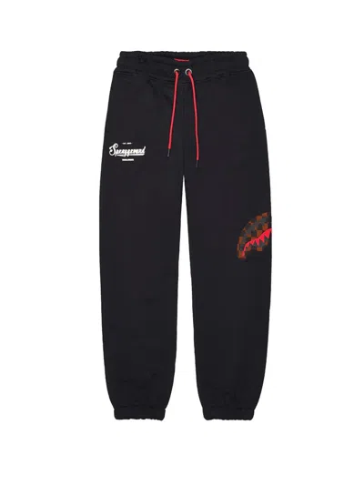 Sprayground Pants "takeover The Throne" In Black