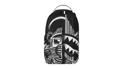 Pre-owned Sprayground Parallel Universe Bear Shark Dlxr Backpack In Multi