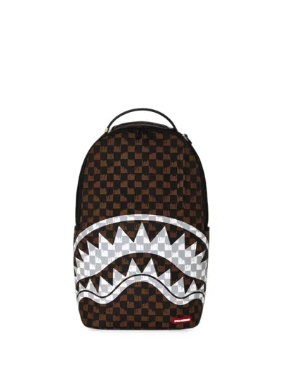 Sprayground Paris Fang Check-print Backpack In Pink