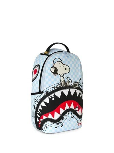 Sprayground Peanuts Snoopy Tuned Up & Tuned Out Backpack In Blue