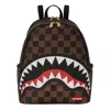 Sprayground Peeking Character Check Backpack In Brown