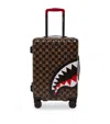 Sprayground Peeking Character Check Cabin Suitcase