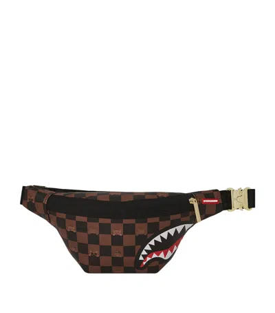 Sprayground Peeking Character Check Cross-body Bag