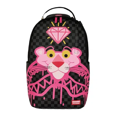 Pre-owned Sprayground Pink Panther Drippy Diamonds Backpack 'black/pink' | Men's Size Onesize