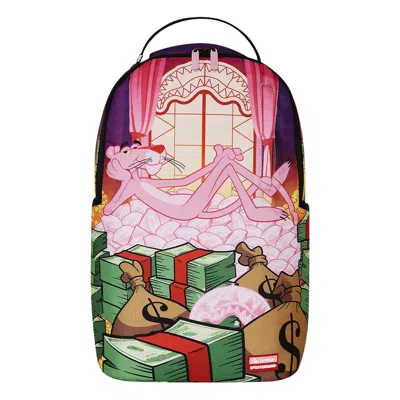 Pre-owned Sprayground Pink Panther Fortress Of Money-tude Backpack 'multicolor' | Multi-color | Men's Size One