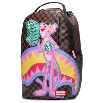 Sprayground Pink Panther Money Stack Backpack In Orange