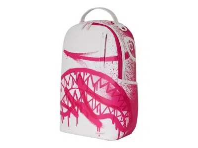 Pre-owned Sprayground Pink Vandal Backpack Backpack In Pink White