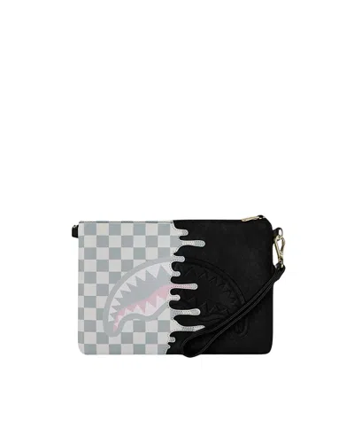 Sprayground Pochette Cream Check Side Drip Crossover In Multi