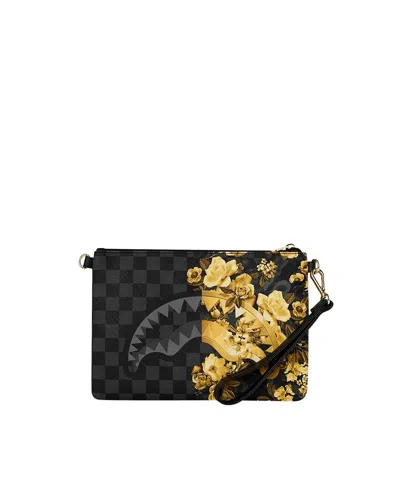Sprayground Pochette Gold Floral Remix Crossover
