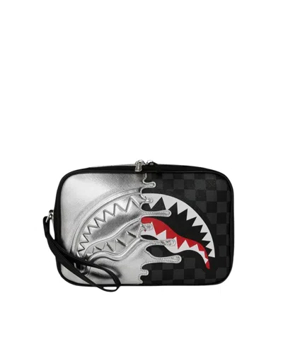 Sprayground Pochette Silver Side Drip In Multi