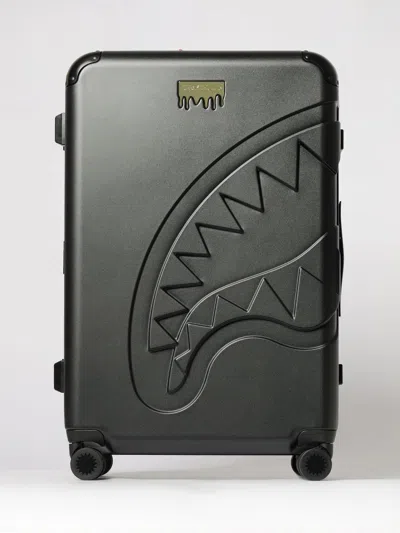 Sprayground Polycarbonate Trolley With Embossed Logo In Black
