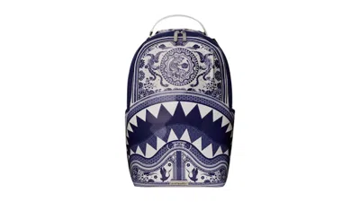 Pre-owned Sprayground Porcelain Tiger Phoenix Shark Backpack In Multi