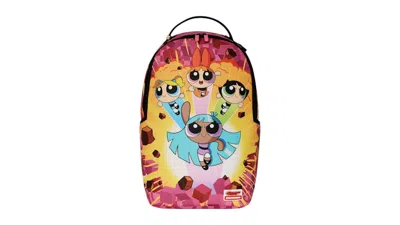 Pre-owned Sprayground Powerpuff Bustin Thru Dlxsv Backpack In Multi