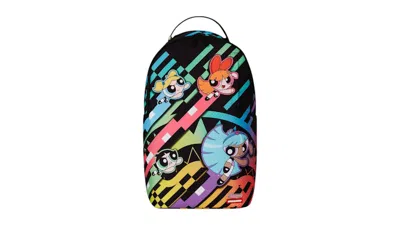 Pre-owned Sprayground Powerpuff Girls Rainbow Smash Backpack In Multi