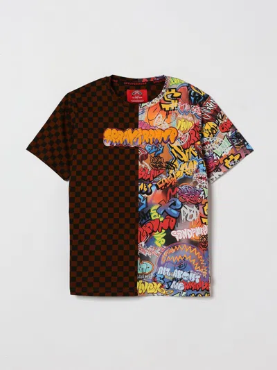 Sprayground Kids'  Printed Cotton T-shirt In Multi