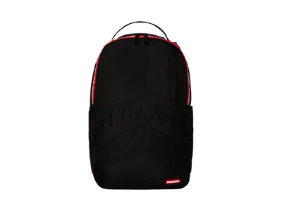 Pre-owned Sprayground Printed Zipper Shark Dlxr Backpack In Black