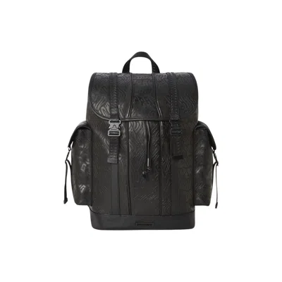 Pre-owned Sprayground Private Jet Monte Carlo Backpack 'multicolor' | Multi-color | Men's Size Onesize