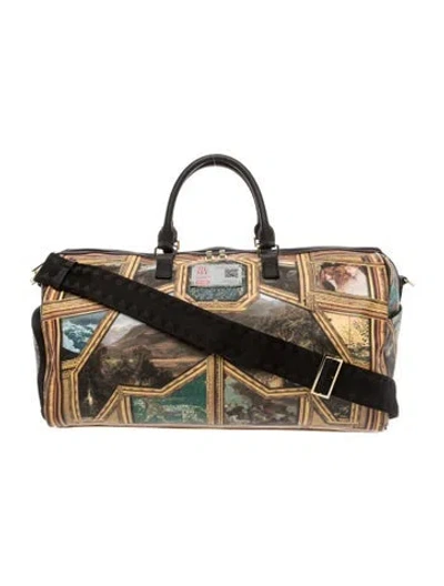 Pre-owned Sprayground Pvc Weekender Bag In Neutrals