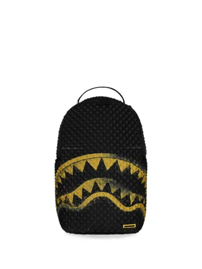 Sprayground Pyramid Stencil Shark Backpack In White