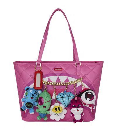 Sprayground Quilted Kawaii Cutie Tote Bag In Pink