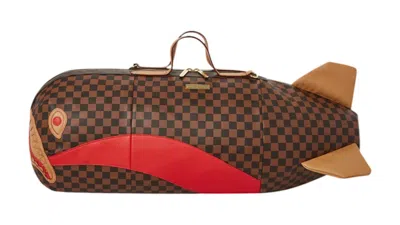 Pre-owned Sprayground Raceway Henny Torpedo Duffle In Multi