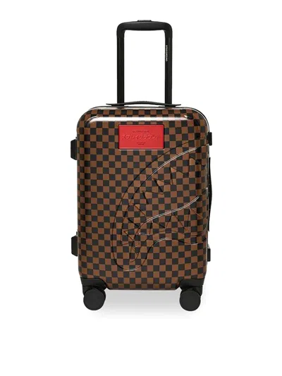 Sprayground Red Redemption Carry-on Luggage In Brown