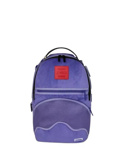 Sprayground Reverse Mode Checkered Backpack In Purple