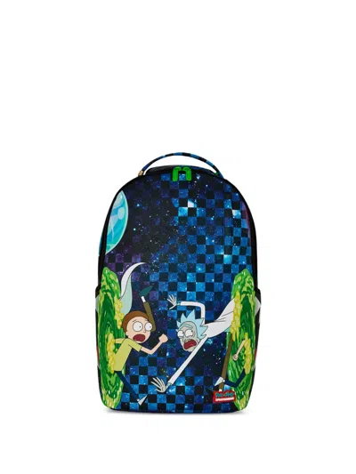 Sprayground Kids' Rick And Morty Portal Jumping Backpack In Blue