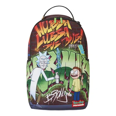 Pre-owned Sprayground Rick And Morty Street Artists Dlxr Backpack 'multicolor' | Multi-color | Men's Size Ones